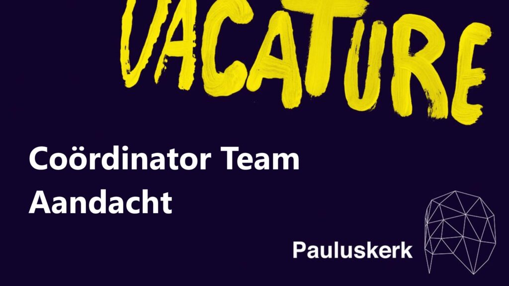 Vacature: coördinator Team Aandacht